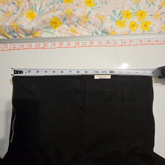INC Black Pull On Skinny Leg Pants with Decoration Zippers on the side Size 14 - Picture 11 of 12